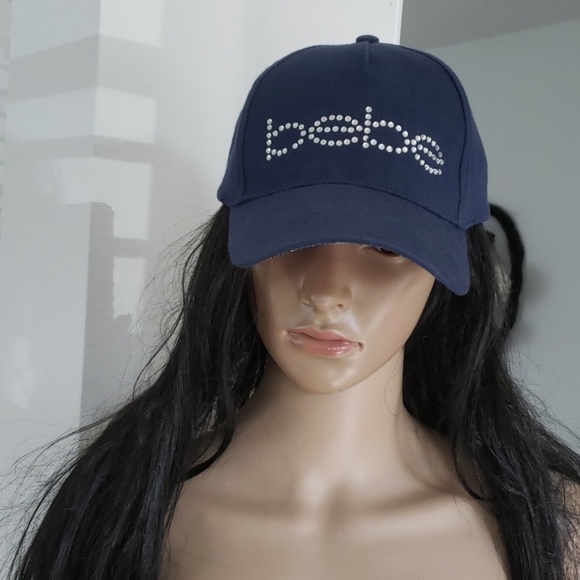bebe Accessories - Bebe navy bling baseball cap NWOT adj